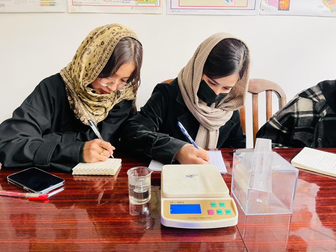 Students in online class session